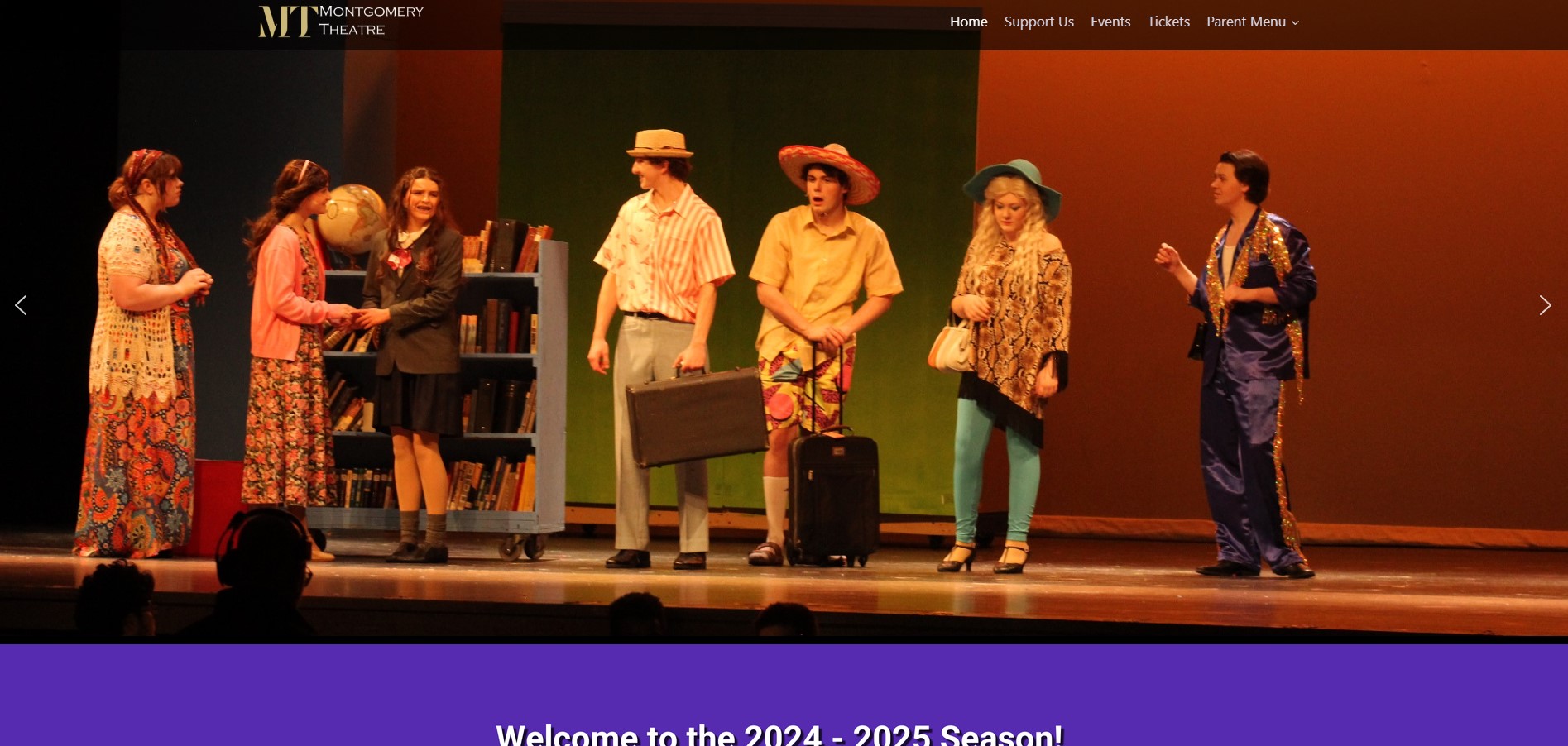 Montgomery Theatre website screenshot